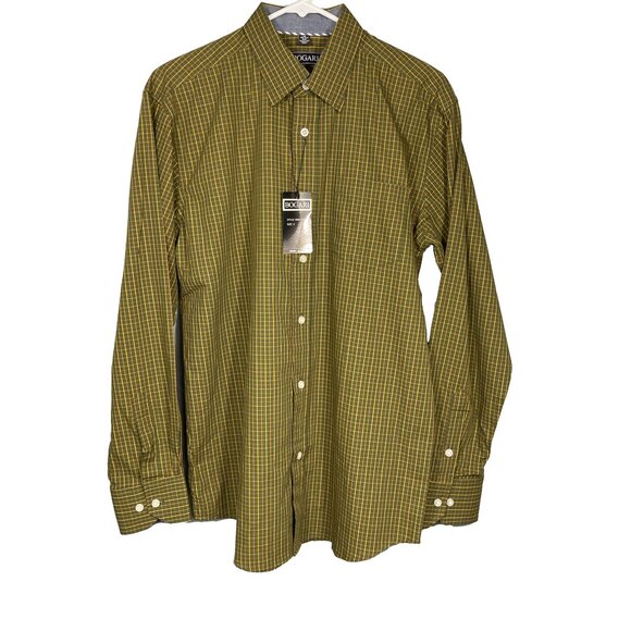 New Bogari Shirt Multicolored Cotton Plaid Button Down Shirt - Picture 2 of 7